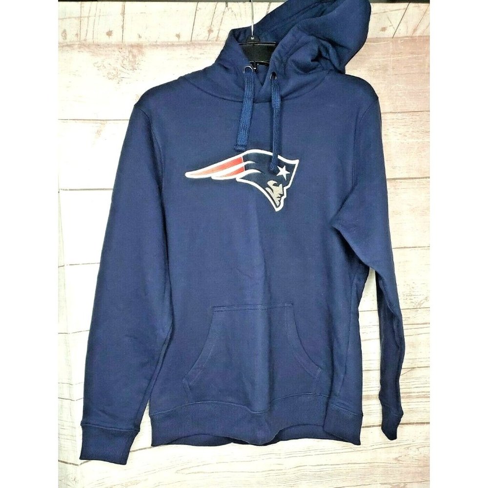 NFL Pro Line Medium Grammie 79 Patriots Football Cotton/Poly Hooded Sweatshirt